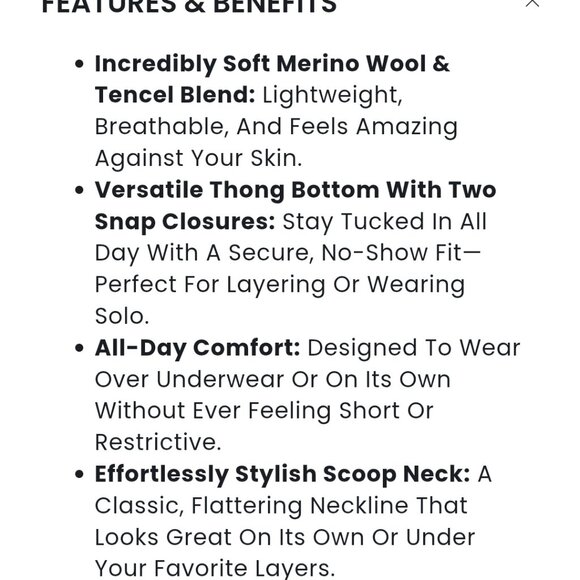 Woolx Sophia bodysuit in mesa rose - Picture 4 of 10